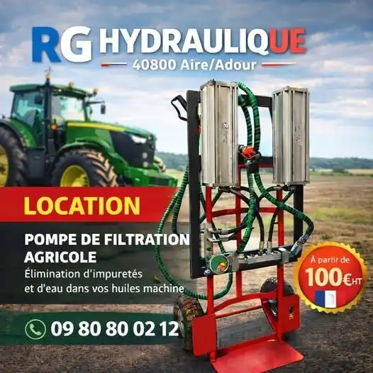 Pompe de filtration agricole RG-HYDRAULIQUE disponible à la location